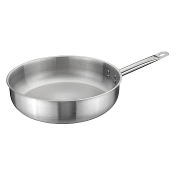 Сковорода d=34 см. h=9,5 см. 7,5 л. нерж. (индукция) глубокая MGsteel /1/