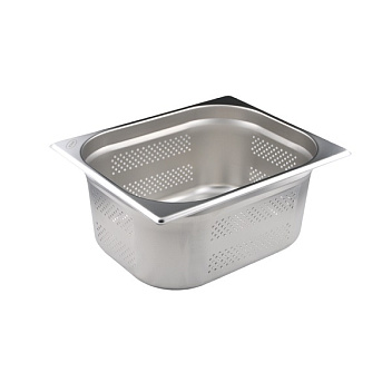 Гастроемкость 1/2 h=150 мм. 325*265 мм. 9,2 л. нерж. перфорир. d=4 мм. MGsteel /1/6/12/