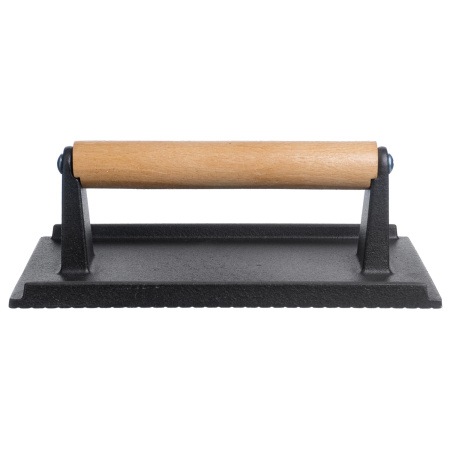 Пресс для гриля 210*110 мм. чугун с дерев. ручкой /1/