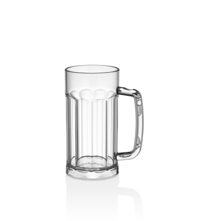 Кружка для пива  580 мл. d=80 мм. h=160 мм. поликарбонат, прозрачн. GP /1/50/