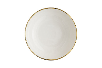 Салатник d=180 мм. 990 мл. h=58 мм. Золотая линия, форма Нит, тонкий край Bonna /1/6/432/