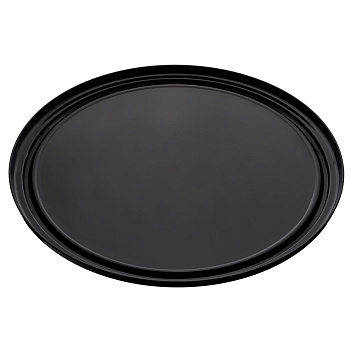 Поднос для подачи d=38,5 см. поликарбонат, черный б/крышки (крышка 76832,76831) GP /1/24/