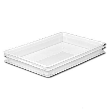 Контейнер для теста 600*400* 75 мм. (-30/+60°C) прямой, сплошной, морозостойкий, белый полиэтилен (крышка 49164) /1/128/ Контейнер для теста 600*400* 75 мм. (-30/+60°C) прямой, сплошной, морозостойкий, белый полиэтилен (крышка 49164) /1/128/