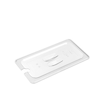 Крышка для гастроем. 1/3 поликарб.прозрач. (-40/+99С) универсальная с отверстием для ложки GP /1/36/ Крышка для гастроем. 1/3 поликарб.прозрач. (-40/+99С) универсальная с отверстием для ложки GP /1/36/