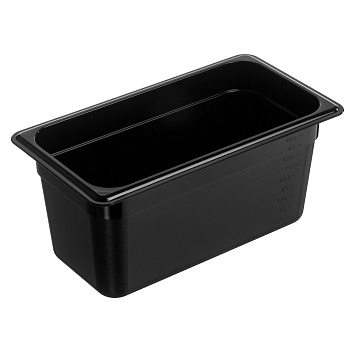 Гастроемкость 1/3 h=150 мм. 325*176 мм. 5,3 л. поликарб. черная GP /1/