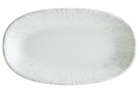 Блюдо овальное 240*140 мм. Ирис Серый, форма Гурмэ Bonna /1/12/1164/