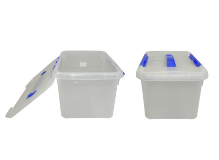 Контейнер для продуктов прямоуг.  8,0 л. 30*23*16,5 см. с ручкой, с синим зажимом MG /1/25/