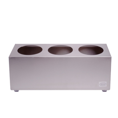 Органайзер для столовых приборов 3 стакана 38,5*15,8*17,3 см. нерж. MGsteel /1/6/