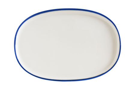 Блюдо овальное 340*230 мм. Линеа Синий, форма Хюгге Bonna /1/6/534/