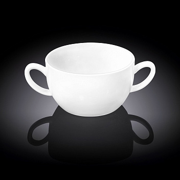 Бульонница 440 мл. d=110 мм. h=66 мм. с ручками Wilmax /1/4/48/