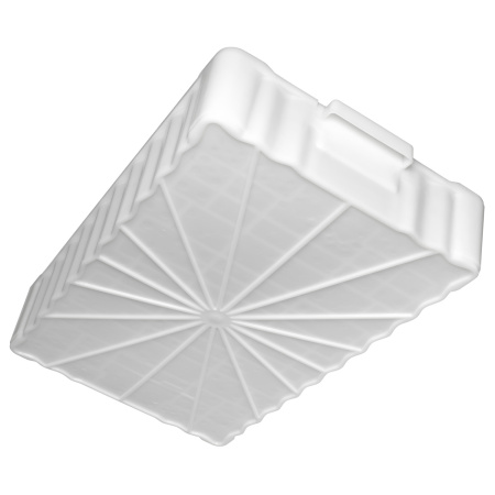 Ящик 788*470*138 мм. для рыбы прямой сплошной, -30°C /+60°C, белый (213) /1/40/