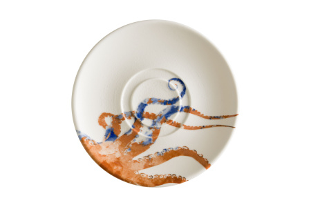 Тарелка d=190 мм. подстановочная (салатник 79393) Аквелис осьминог, форма Гурмэ Bonna /1/12/