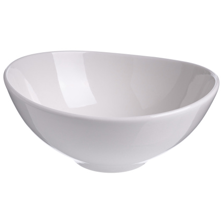 Салатник d=160 мм. 640 мл. h=70 мм. Белый, форма Агора Bonna /1/12/816/