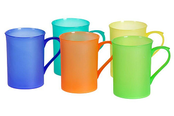 Кружка 350 мл. d=76 мм. h=103 мм. пластик /1/80/