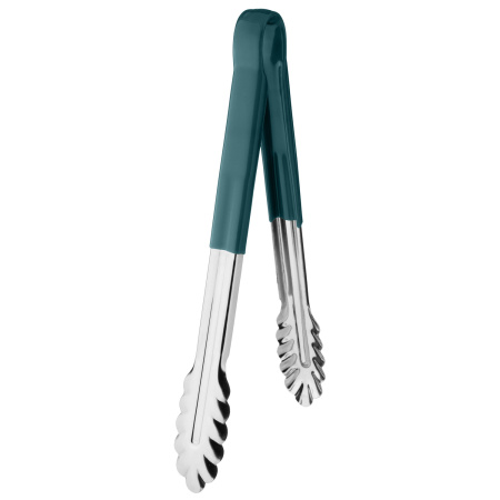 Щипцы универсальные 30 см. нерж. зеленая ручка MGsteel /1/120/ 