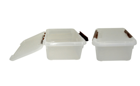 Контейнер для продуктов прямоуг.  6,0 л. 30*23*12 см. с коричневым зажимом MGprof /1/30/