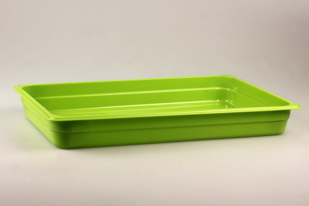 Гастроемкость 1/1 h= 65 мм. 530*325 мм. 8,5 л. п/п зеленая /1/7/