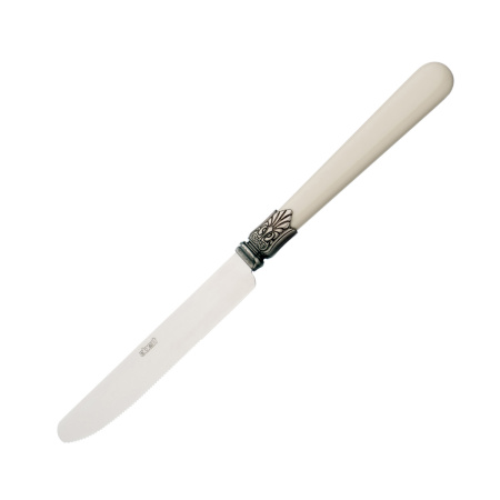 Нож столовый Майя 18/0  1,2 мм 21,7 см. слоновая кость Abert /12/
