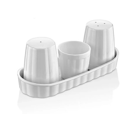 Набор для специй 2 пр. + стаканчик для зубочисток, поликарбонат, на подставке Хайтек GP /1/ Набор для специй 2 пр. + стаканчик для зубочисток, поликарбонат, на подставке Хайтек GP /1/