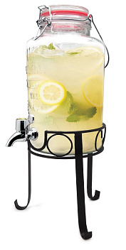 Емкость для настойки с краном 3 л. d=190 мм. h=325 мм. на подставке VB /1/ Емкость для настойки с краном 3 л. d=190 мм. h=325 мм. на подставке VB /1/