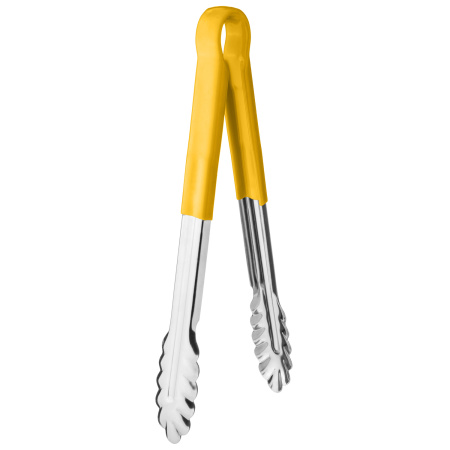 Щипцы универсальные 30 см. нерж. желтая ручка MGsteel /1/120/ 