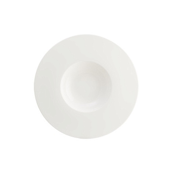 Тарелка для пасты d=300 мм.  220 мл. Белый Нит, тонкий край Bonna /1/6/336/