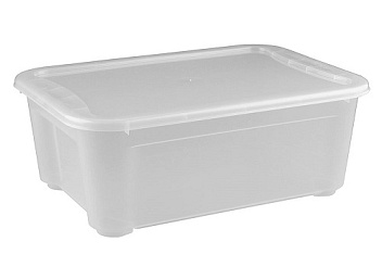 Контейнер для продуктов прямоуг. 10 л. 38,9*27,5*14,5 см. п/п Кристалл /1/10/