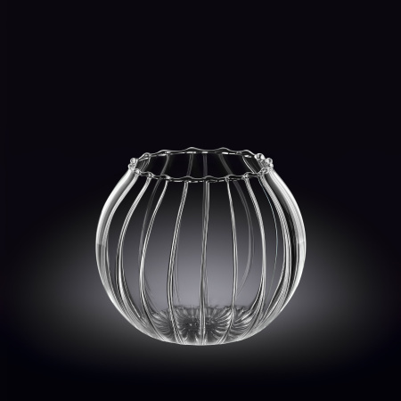 Ваза для цветов d=120 мм. h=105 мм. Термостекло Wilmax  /1/36/ АКЦИЯ