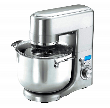 Миксер планетарный  10 л., 437*371*420 мм., 6 скоростей, с ЖК-дисплеем, 3 мешалки  (двойной крюк, битер, цельномет.венчик), корпус алюм. /1/