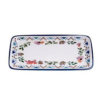 Блюдо прямоуг. 340*160 мм. Спринг, форма Мув Bonna /1/12/696/ Блюдо прямоуг. 340*160 мм. Спринг, форма Мув Bonna /1/12/696/