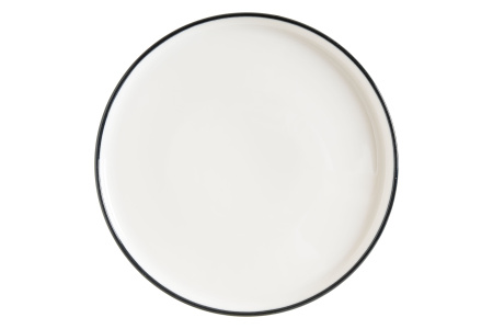 Тарелка d=250 мм. Линеа Черный, форма Хюгге Bonna /1/6/
