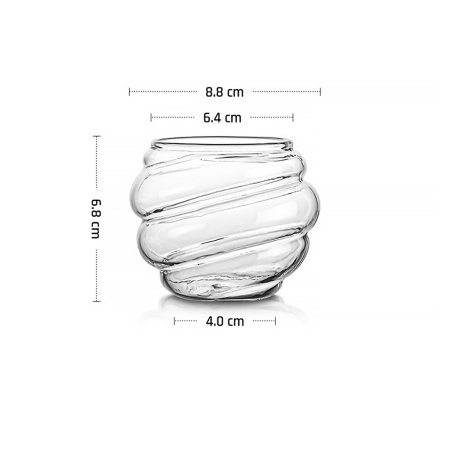 Стакан для коктейля 260 мл. d=88 мм. h=68 мм. Термостекло MGline /6/24/