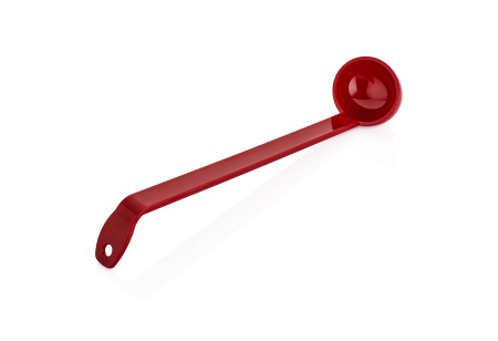 Половник 0,03 л. L ручки 24 см. d=6 см. поликарбонат, красный GP /1/48/