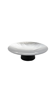 Подставка для торта 42 см. h=7 см. нерж. на ножке дерев. Abert /1/