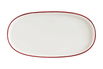 Блюдо овальное 210*100 мм. Линеа Бургундия, форма Хюгге Bonna /1/12/1116/