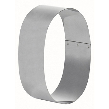 Форма кондитерская "Овал" 12*7 см. h=5 см. нерж. /1/