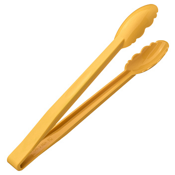 Щипцы универсальные 30 см. желтые поликарбонат (до +120°C) MGprof /1/20/ АКЦИЯ