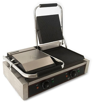 Гриль  контактный 580*400*210 мм, 3 рифл. чугун. поверхности (темп. режим: +50/+300°С) /1/