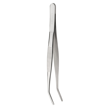 Щипцы (пинцет) 16 см. прямые, изогнутый кончик, нерж. MGsteel /1/100/ Щипцы (пинцет) 16 см. прямые, изогнутый кончик, нерж. MGsteel /1/100/